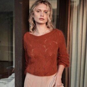 Sezane Rust Avril Jumper